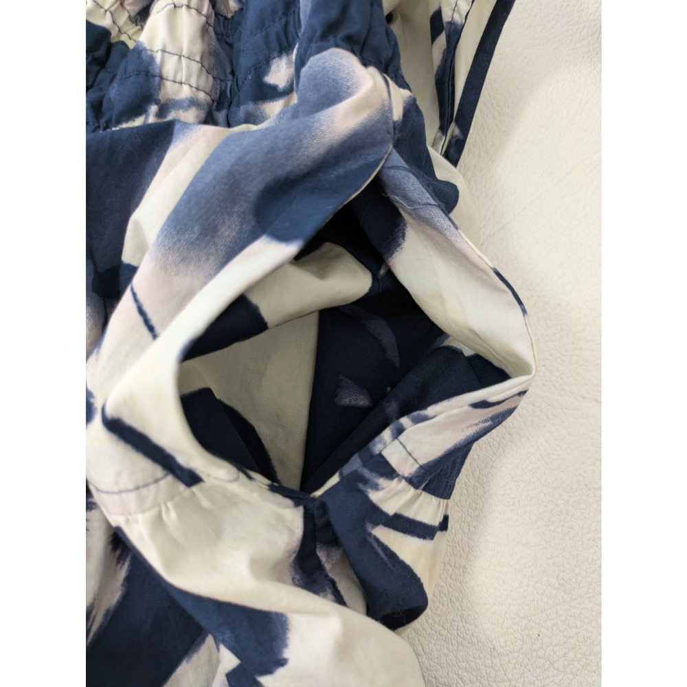 Womens Vera Wang Blue Cream Floral Dress XXL Sleeveless - Picture 6 of 8